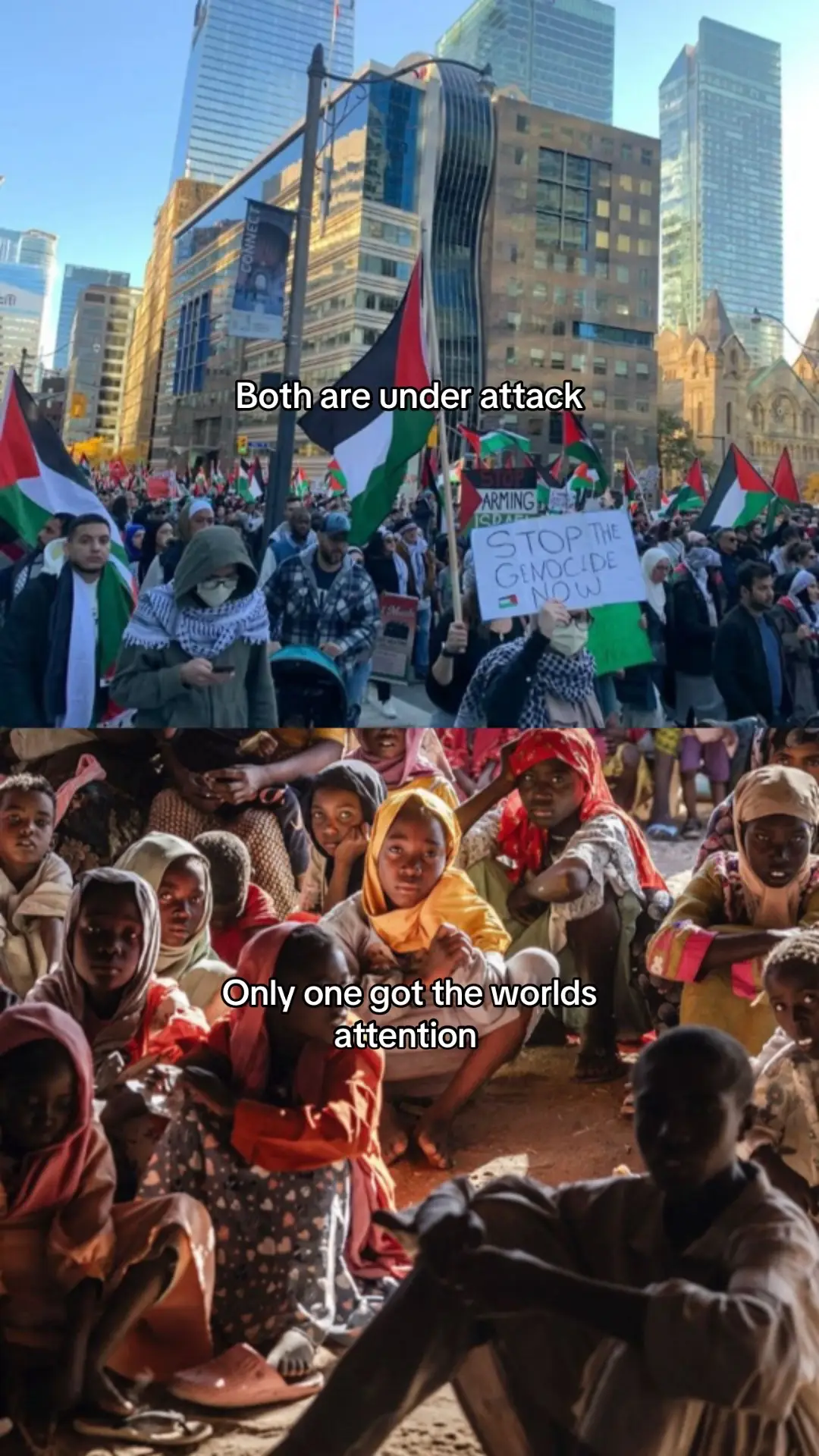 #EyesOnSudan I’m not trying to compare struggles, every life matters. But Sudan is going through hell, and no one is talking about it. People are being bombed, starved, raped, and silenced. Please don’t scroll past this. They need our eyes. #FreeSudan #Savesudan #humanrightcrisis #sudangenocide 