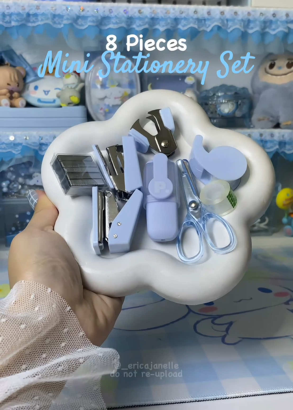 More stationery for studying motivation 😁🩵 #creatorsearchinsights #mini #stationery #stationeryset #stationeryhaul #schoolessentials #schoolsupplies #blue #aesthetic #studytok #fyp 