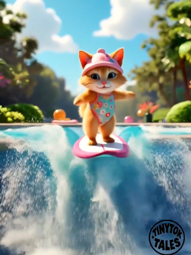cat surfing #fyp #foryoupage❤️❤️ #tranding #funnytiktok #creatorsearchinsights, #trendingcontent, #goviral, #foryoupage, #internettrends #creatorsearchinsights 