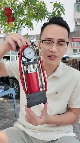 Bơm đạp chân đa năng tiện lợi dễ sử dụng #bomxe #danang 