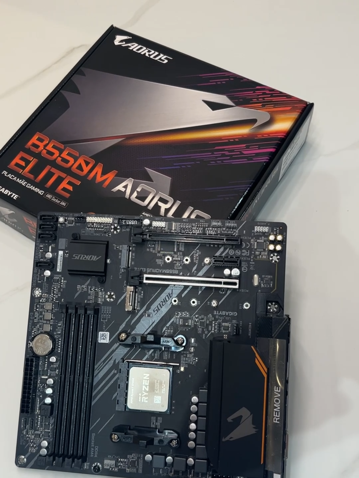 B550 AORUS ELITE A PLACA MÃE MAIS QUERIDINHA DOS GAMERS #PCGAMER #placamae #pc
