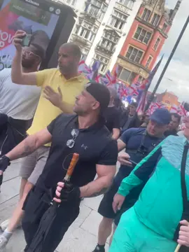 Manchester Protest Today! Met the man of the action Charles Veitch 👊🇬🇧💂#charlieveitch #manchester #picadilly #viral #trending #fyp 