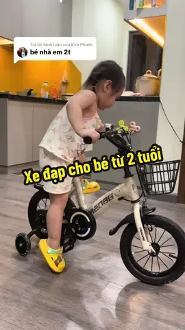 Trả lời @Kim Phước Bé nhà mình cũng 2 tuổi đi xe size 12 màu vàng be plus đây ạ. Xe đẹp chắc chắn con rất thích  #xedap #xedapchobe #betrai #begai #mebimreview #viral #muataitiktok 