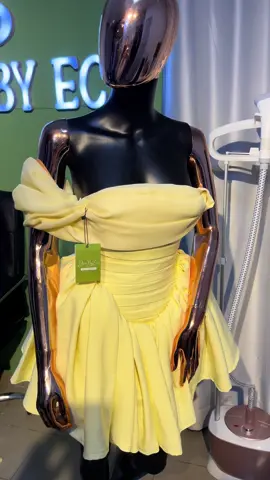 This One sleeve beauty speaks Volume in whispers ✨💛 Dress Available on Pre Order  Outfit: BloombyEca For local and international orders, kindly send a dm  #bloombyeca #butteryellowdress #nigeriafashiondesigner #fashiondesignerinportharcourt #dinnerdress #fashiontiktok