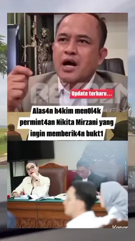klarifikasi dari pak hakim tentang sidang kemarin kenapa langsung meninggalkan ruangan & tidak mendengarkan NM untuk memutar video rekaman di fd #nikitamirzani #rezagladys #klarifikasi 