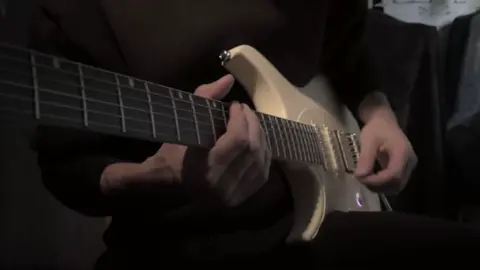 so far so fake / guitar from @ENYA MUSIC #EnyaInspire #enyamusic #electricguitar #fyp #sofarsofake 