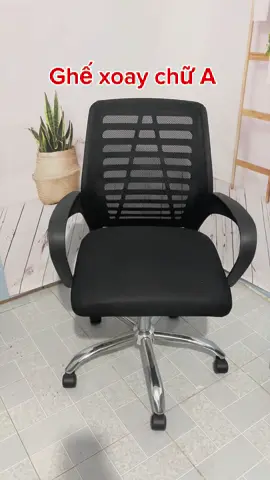Ghế xoay chữ A xoay 360 độ có thể nâng hạ điều chỉnh độ cao theo yêu cầu ngồi êm ái #ghexoay #ghe #ghechua #ghevanphong #tomshop 