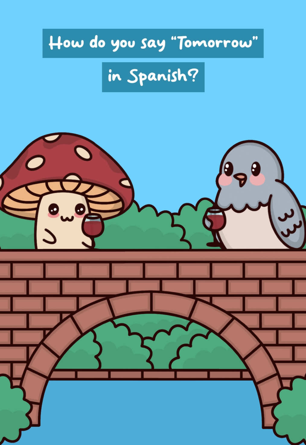 Trying To Learn Spanish 🐦  Original Audio: @Jeremy Jey  #spanish #language #learning #linguistics #relatable #animation #mushroom #bird #understudio