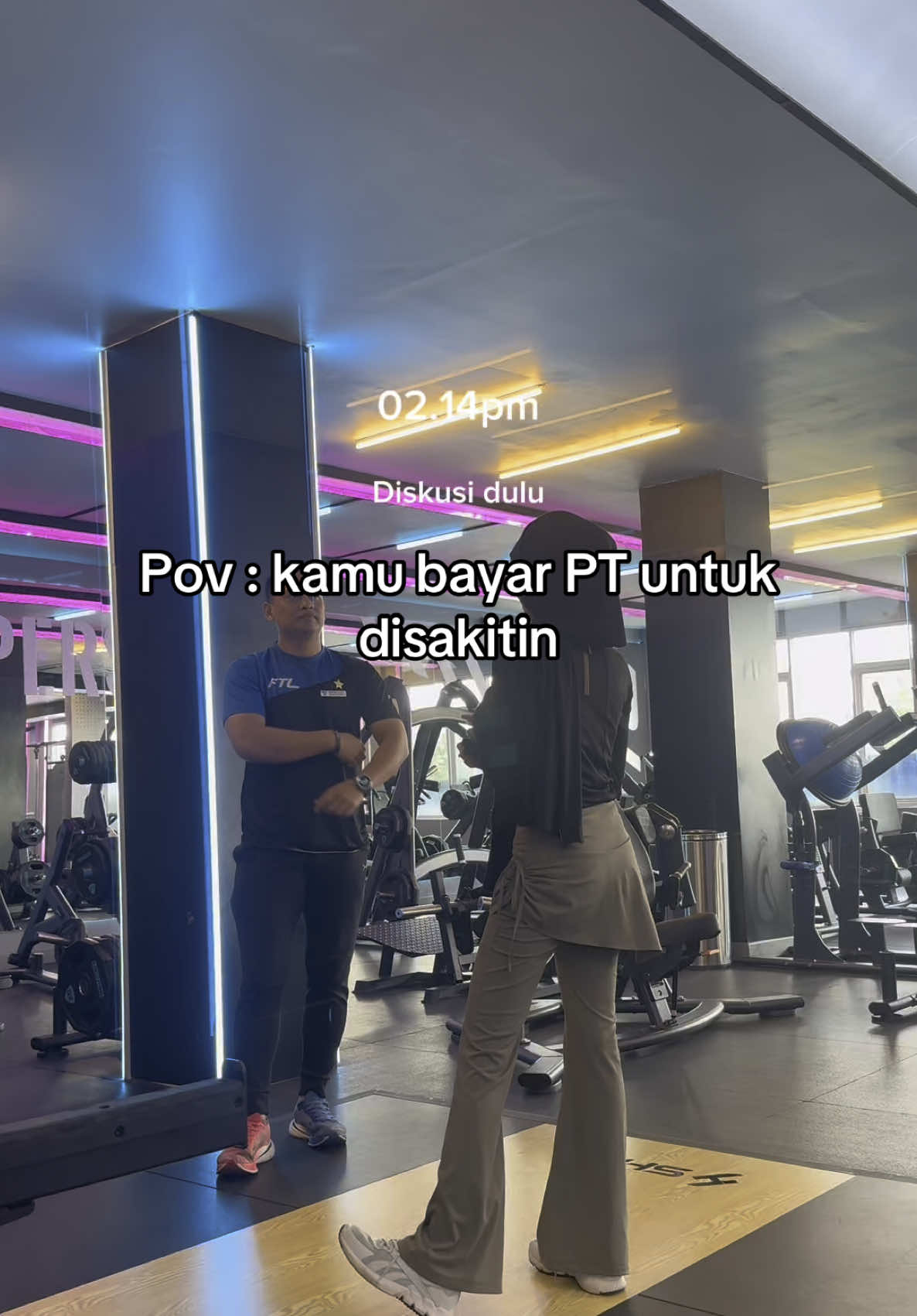 Sakit sihh tp nagihh :) anw, thanks as always coachh @derryFauzn #ftl #gymrat #GymTok #legday 