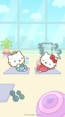 Gym dates 💪🩷 Send this to your gym partner! #hellokitty #deardaniel #couple