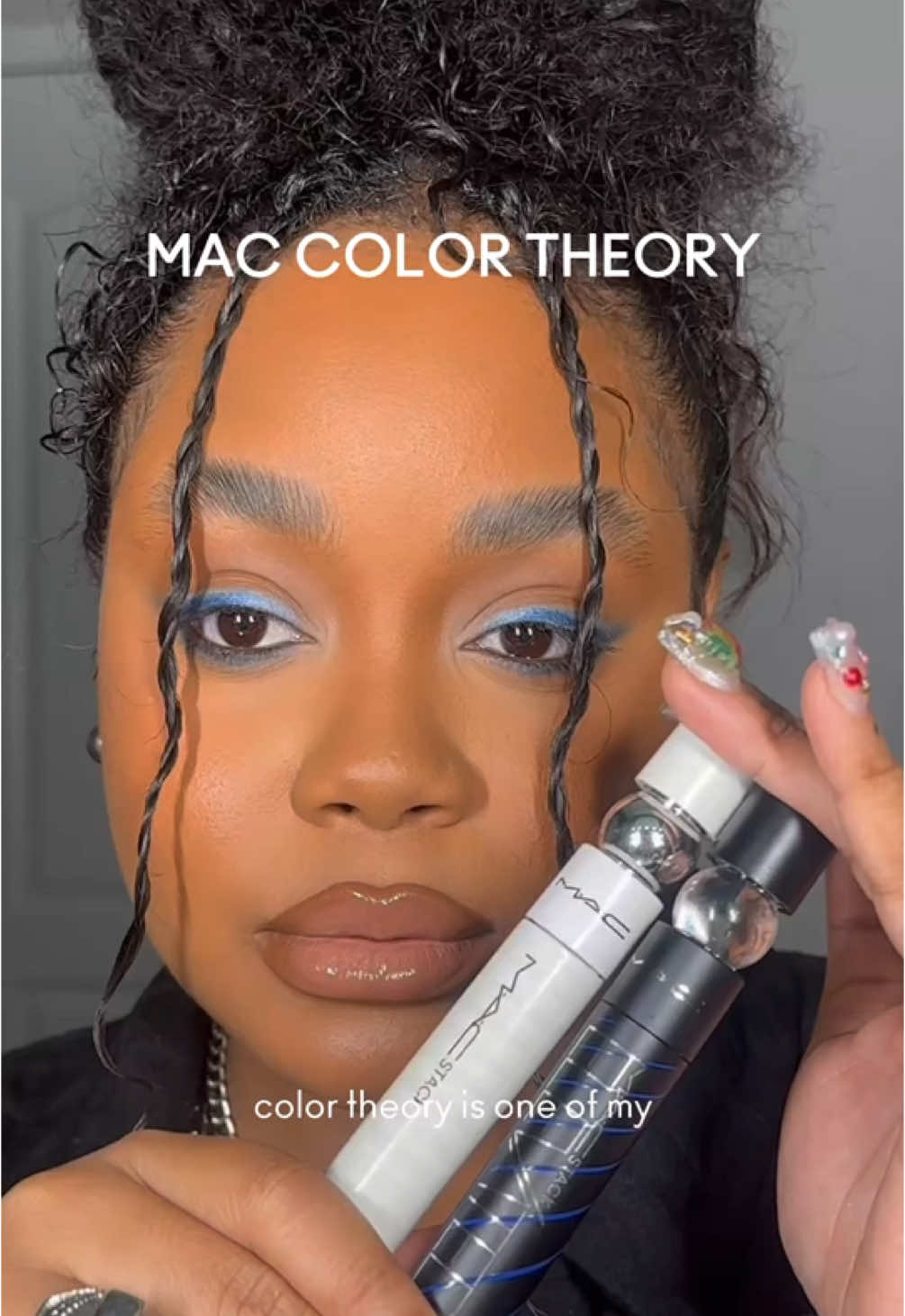 Brown eyes 🤝 MACStack Elevated Mascara in Denim Stack. @LUCID BRI knows color theory...and what blue can do 💙. #MACStackElevated 