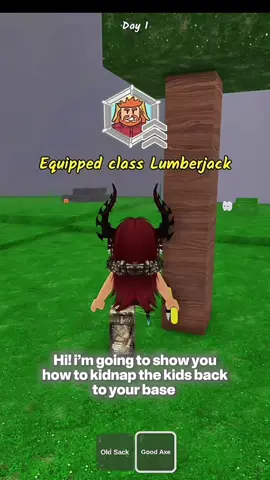 how to easily get the kids back to your base #roblox #fyp #foryou #foryoupage #viral #blowthisup #blowup #99nightsintheforest #survival #99nitf #tutorial 