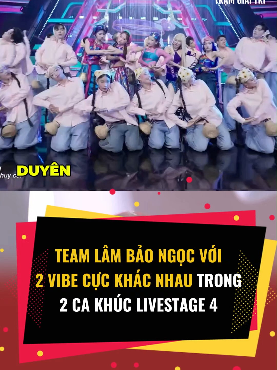 Team Lâm Bảo Ngọc với 2 vibe cực khác nhau trong livestage 4 #tramgiaitri #tiktokgiaitri #emxinhsayhi #emxinh #exsh #tgt360 #lambaongoc #phuongmychi #saabirose #liugrace #phaonorthside
