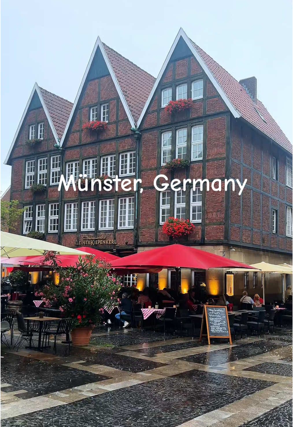 📍Münster, Germany 🇩🇪  Munster is a city where the past meets the future. Here you will find unique historical sights such as the medieval town hall, the famous St. Lambert's Church and the Westphalian Art Museum. At the same time, Münster is a modern and creative city full of art spaces, trendy cafes and modern museums. #münster #travelgermany #visitgermany #deutschland #nrw #cityvibes 