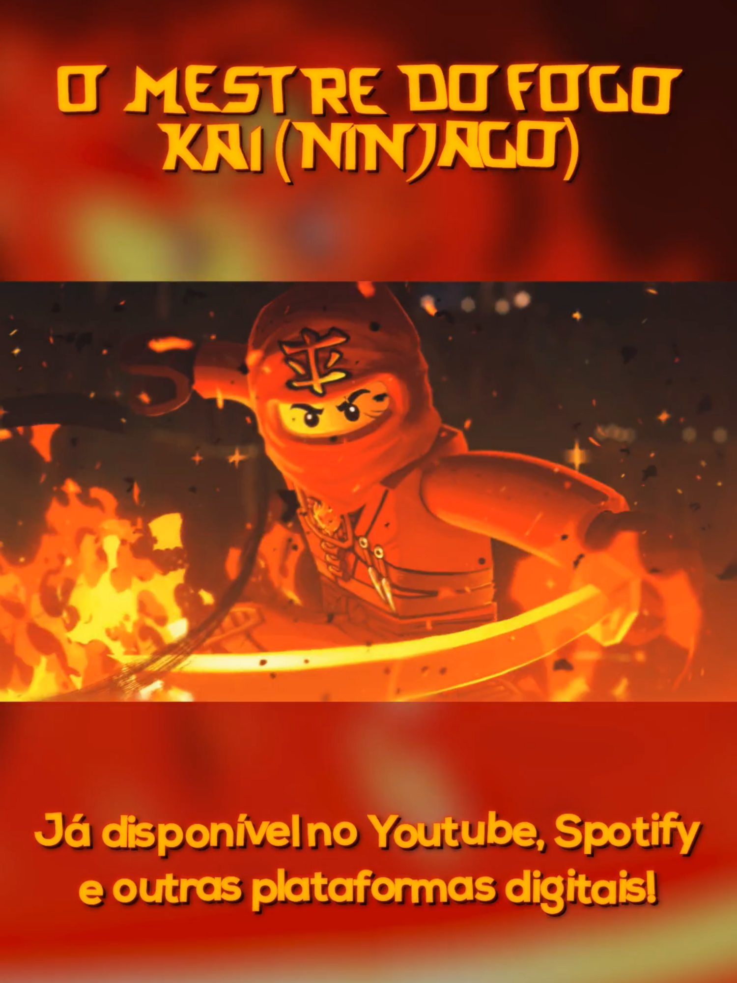 Hoje vou realizar teu sonho de ser um ninja de NINJAGO! 🥷🔥 O Mestre do Fogo (Kai) já está disponível agora no Youtube, Spotify e demais plataformas digitais para curtir e compartilhar com os amigos 💜 #kai #ninjago #ninjagokai #reek #reekrap #rapanime #musicageek #fy #foryou