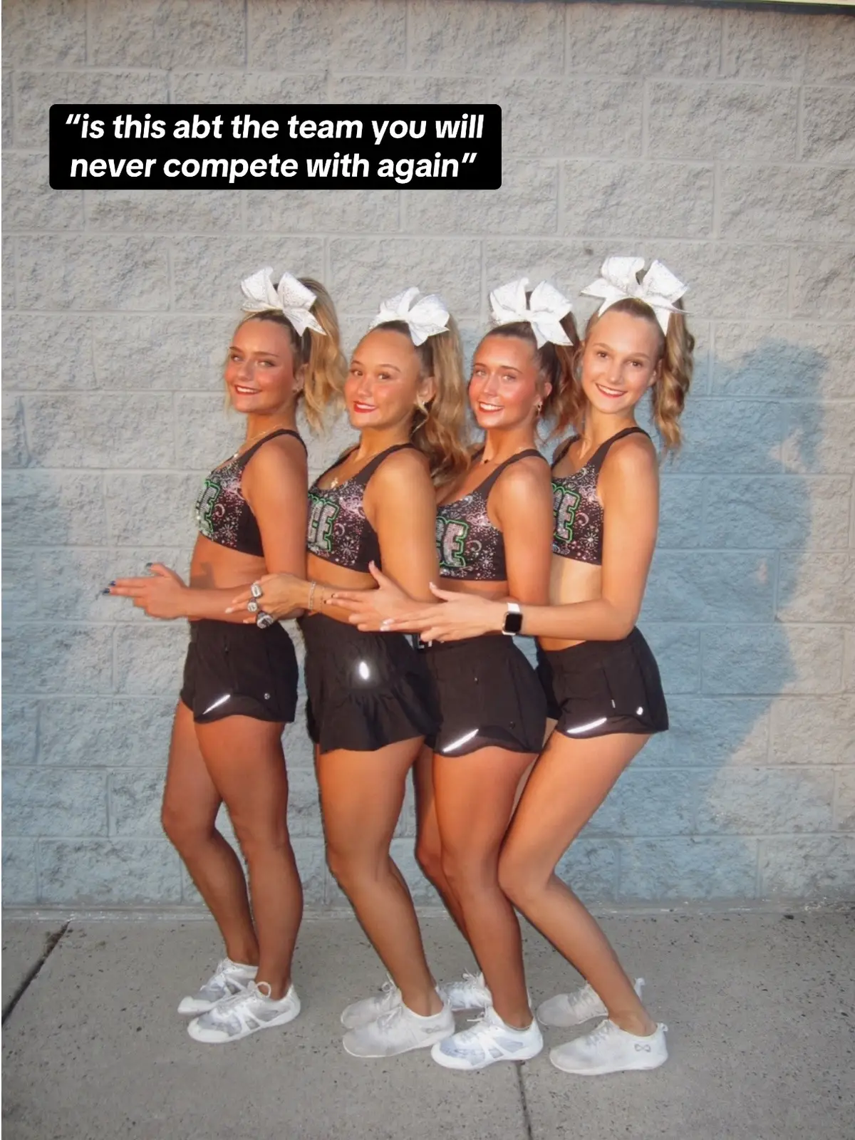 fawtfafo forever! 💚👽🛸#allstarcheer #imissmygirls #fyp #viral #relatable #repost 