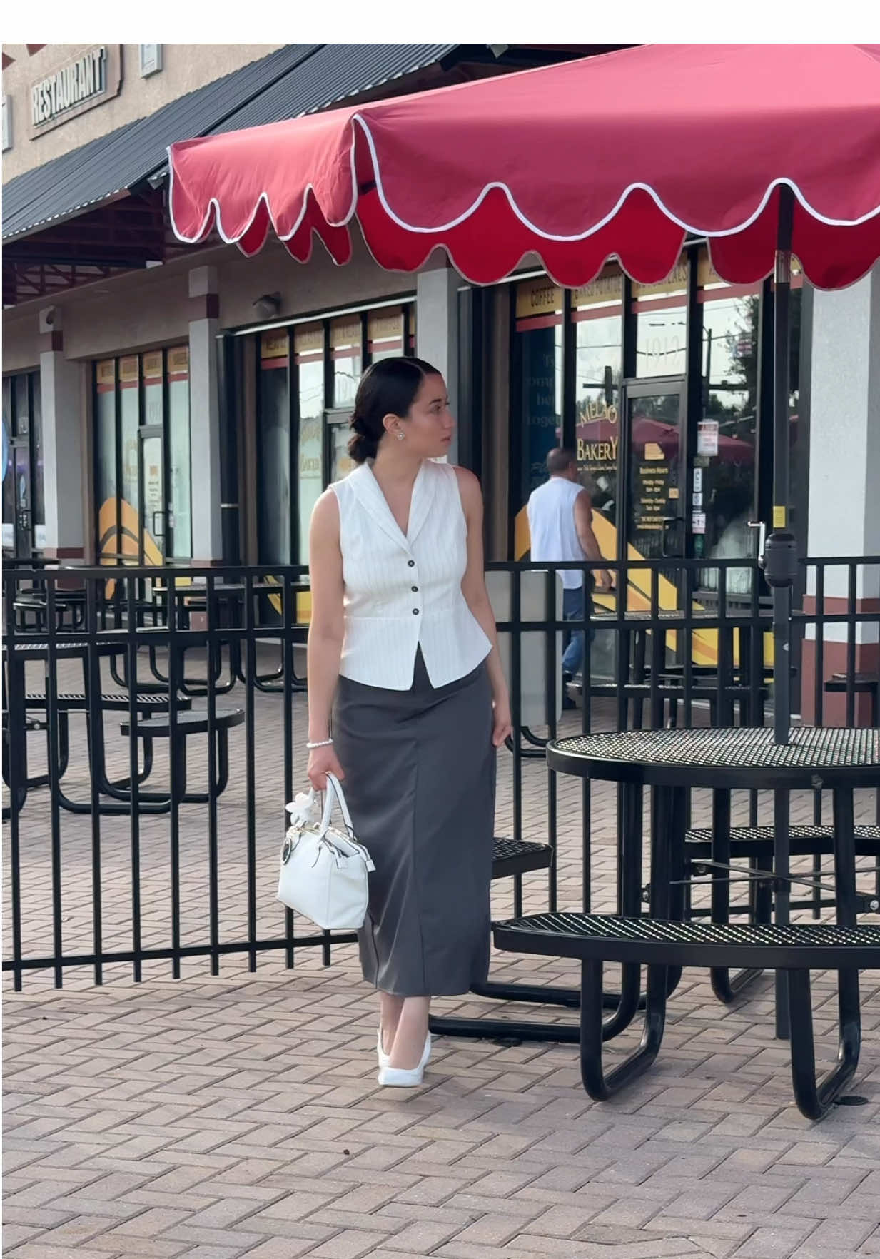 Elegance doesn't ask for attention-she just walks by. 🤍 Follow me for more outfit inspo and links.  Comment 