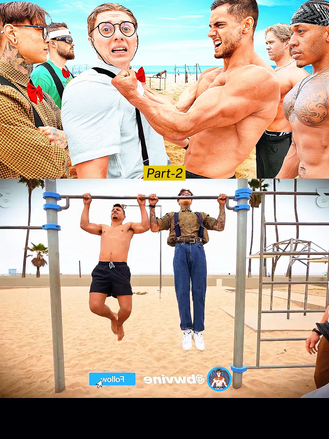 Part-2 NERDS VS BODYBUILDERS (Who Is Stronger)  #brandonwilliam