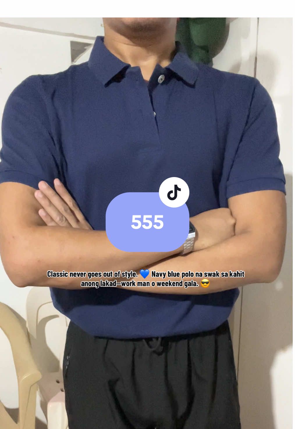 #NavyBluePolo #ClassicWear #MensStylePH #MensFashion #SmartCasual #PoloShirt 