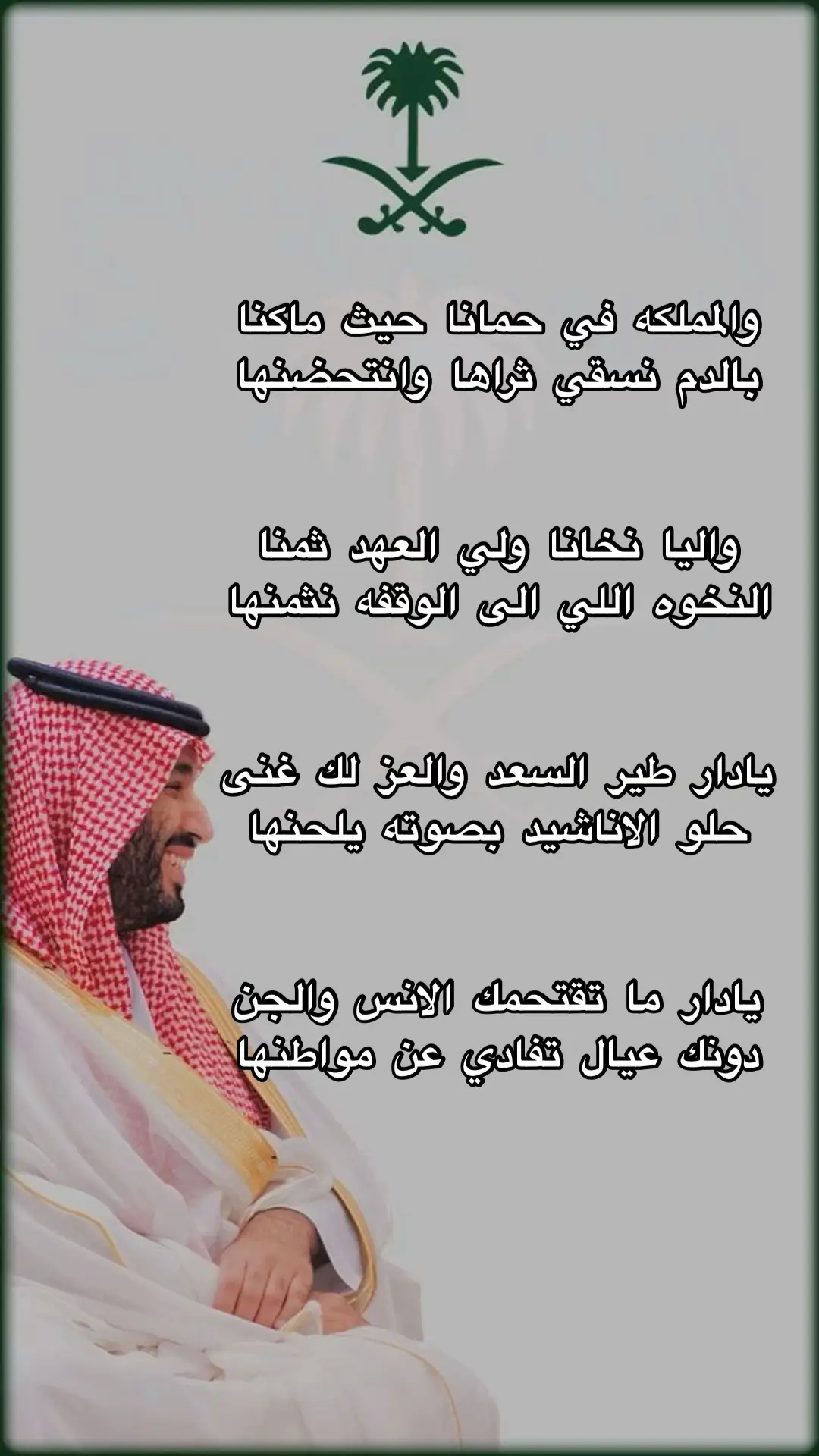 #محمد_بن_سلمان_فخرنا_وعزنا💚👑🇸🇦 #mohamedbinsalman #mbs #saudiarabia #سيفين_ونخلة #السعودية #ولي_العهد 