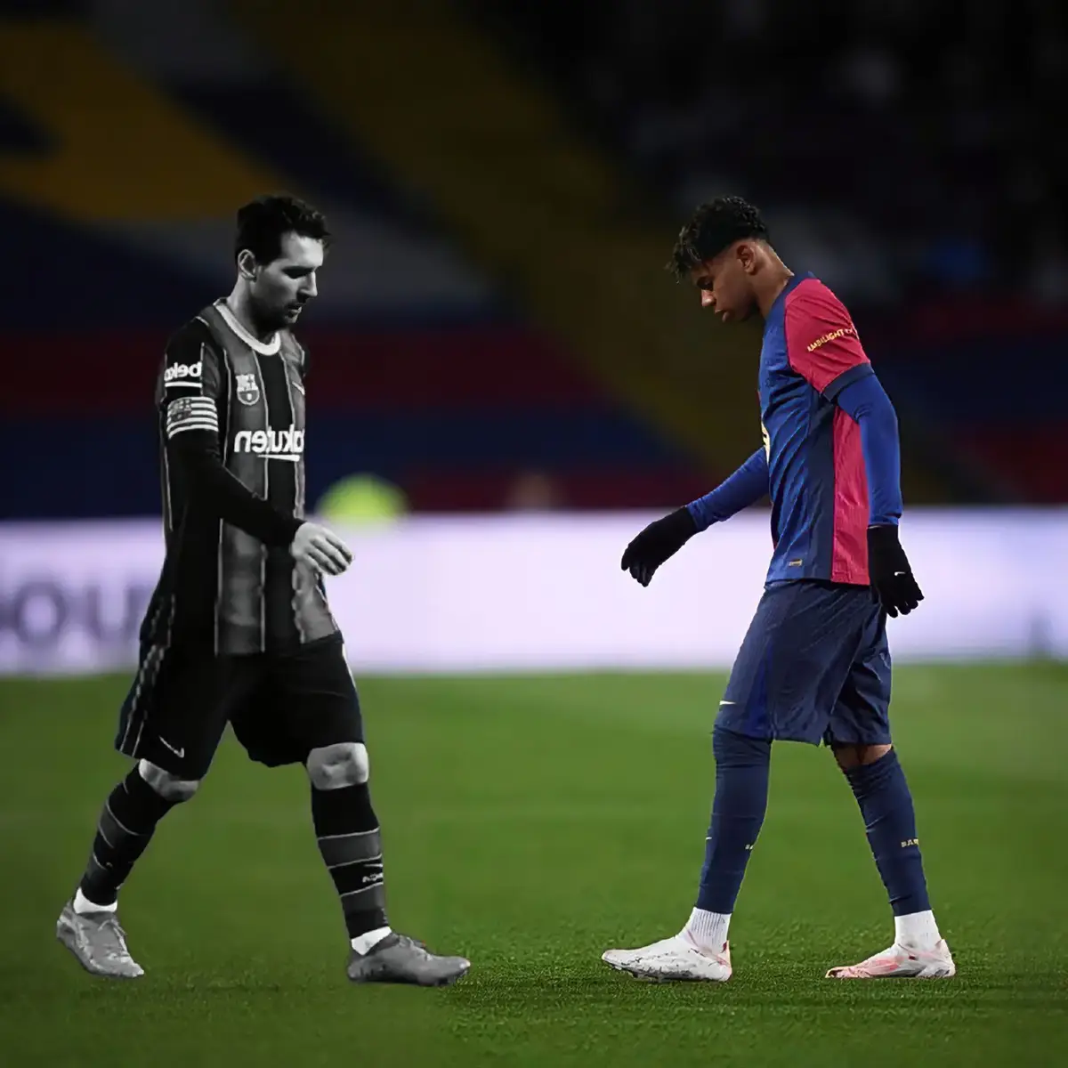 Barça players between now  and the past #barcelona #messi #lamineyamal #football #fyp 