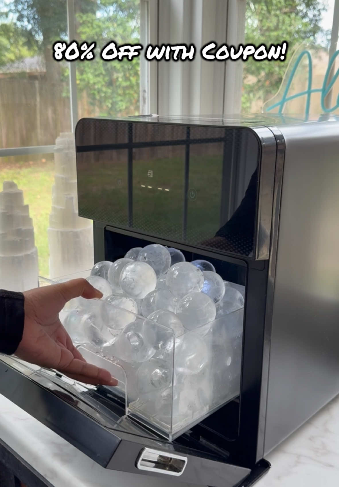 Ecozy Clear Ice Ball Maker #TikTokShopBackToSchool #fentysuperbrandday #TikTokShop #Icetok #dealsforyoudays #icemaker #fyp #flashsale #ecozy #nuggetice #sonicice 