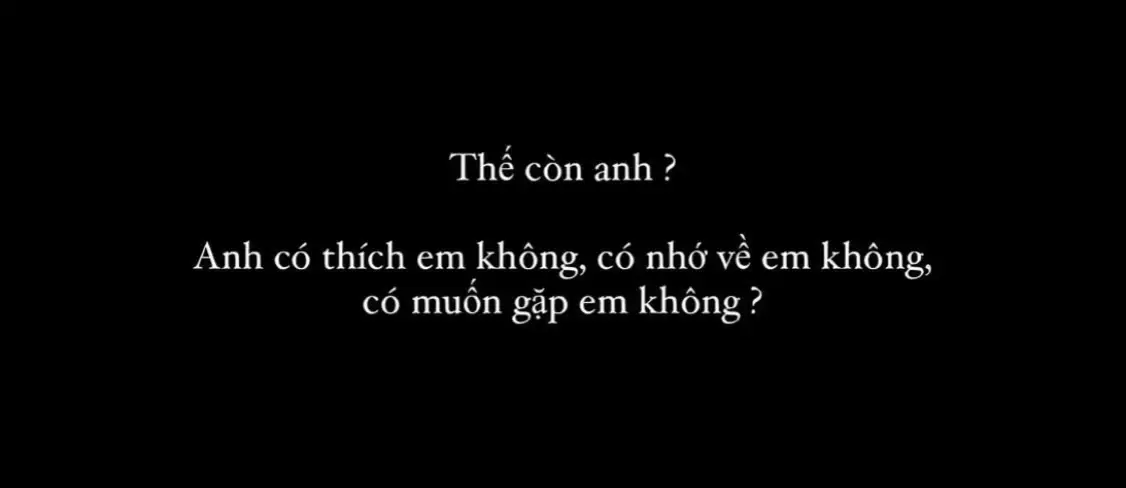 thế còn anh? 
