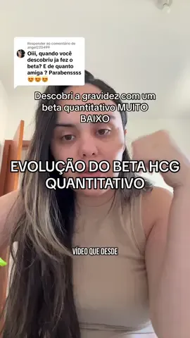 Respondendo a @angel220499 meu beta deu MUITO BAIXO, até achei que não estava grávida #betahcgquantitativo #betahcg #beta #baixo #hcg #evoluçao #gravida #examegravidez #gravidez 
