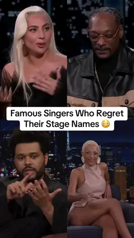 Some of these stars wish they could change their names 😲🎤 Did you know about these regrets? #MusicFacts #StageNameRegrets #FamousSingers #PopCulture #LanaDelRey #LadyGaga #TheWeeknd #DojaCat #TravisScott #IggyAzalea #SnoopDogg #tiktokmusic #ViralMusic #USA 
