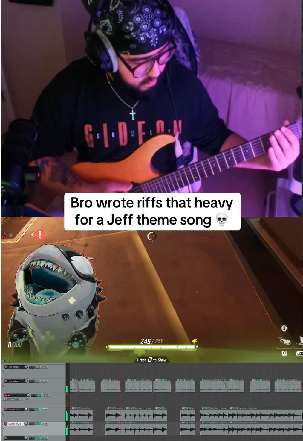 @Marvel Rivals @Epic Voice Guy 🦈 Jon Bailey  And yes that was me at the end doing Jeff’s voice let me know what I can add to make this better or let me know what character I should make a theme for next really enjoyed using the jaws inspired riffs for Jeff it was super fun :) #marvelrivals #gaming #gamer #fyp #gideon #badomens #sleeptoken