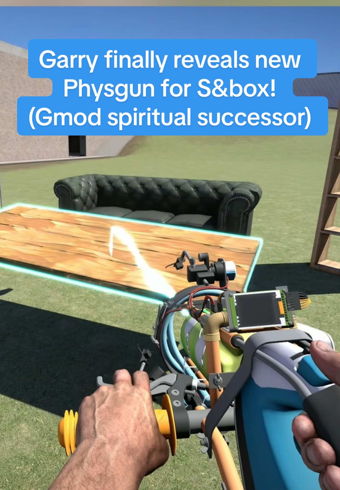 New Physgun model finally revealed by Garry! #garrysmod #source2 #sandbox #newgame 