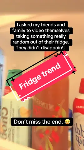 I love this trend. So fun!  What’s your favorite? #fridgetrend #fridge #funny #trend #trending #fyp 