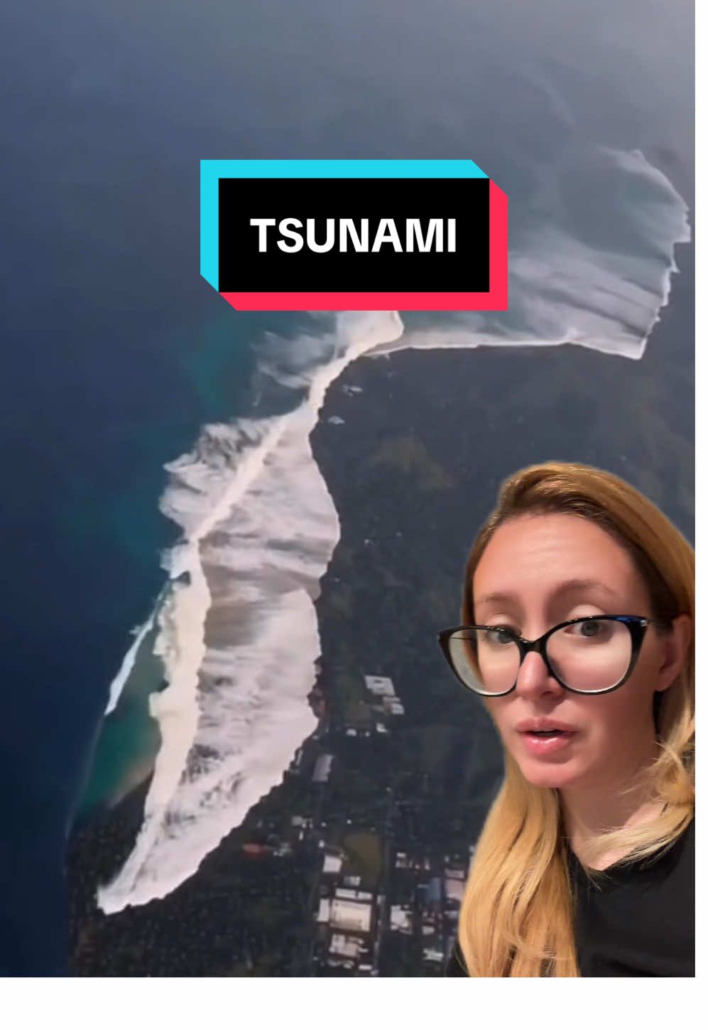 Imagens do #tsunami que teria acontecido depois do #terremoto de 8.8 graus na #russia  FEITAS COM I.A. 🙄 #carolcapel #misterios 