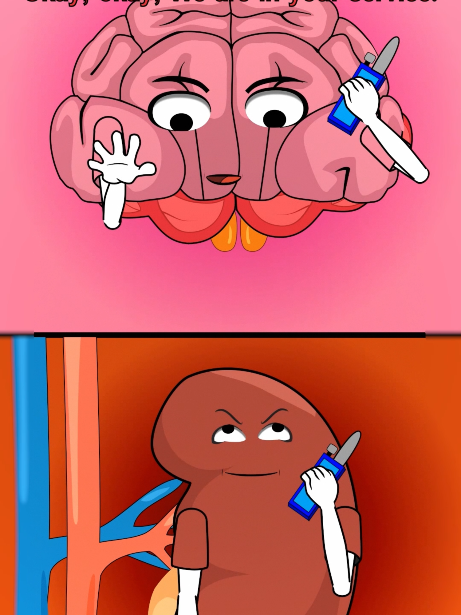 أعضاء الجسم تحتاج إلى الماء Body parts need water#animation
