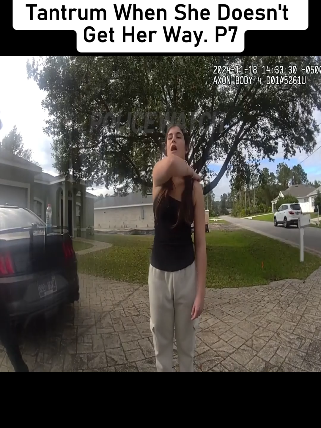 Entitled Girl Throws Massive Tantrum When She Doesn't Get Her Way#fyp #cops #police #bodycam #cam #criminal #crime #usa #viral #trending