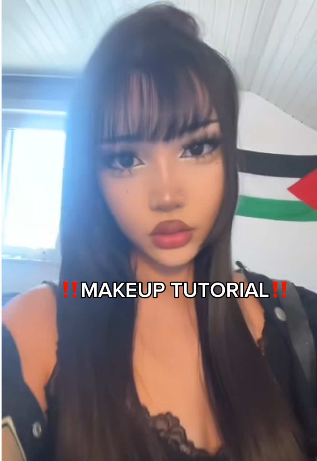 ‼️Quick makeup tut‼️ for everyone thats asked and ignore my pimples i was breaking out lately #makeup #makeuptutorials #tutorial #altmakeup #alt #asian #fyp 
