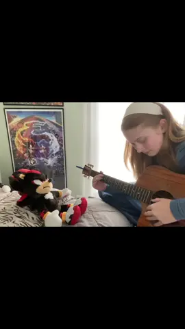 SHADOW & MARIA 💙⭐️♥️🖤 Closet cosplay & “Live and Learn” on guitar  #shadow #shadowthehedgehog #mariarobotnik #sonic3 #fyp