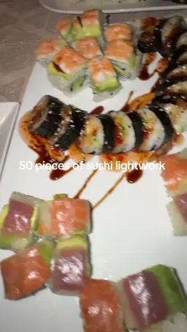 someone couldnt finish their food 🙄 #sushi #mukbang #yesking 