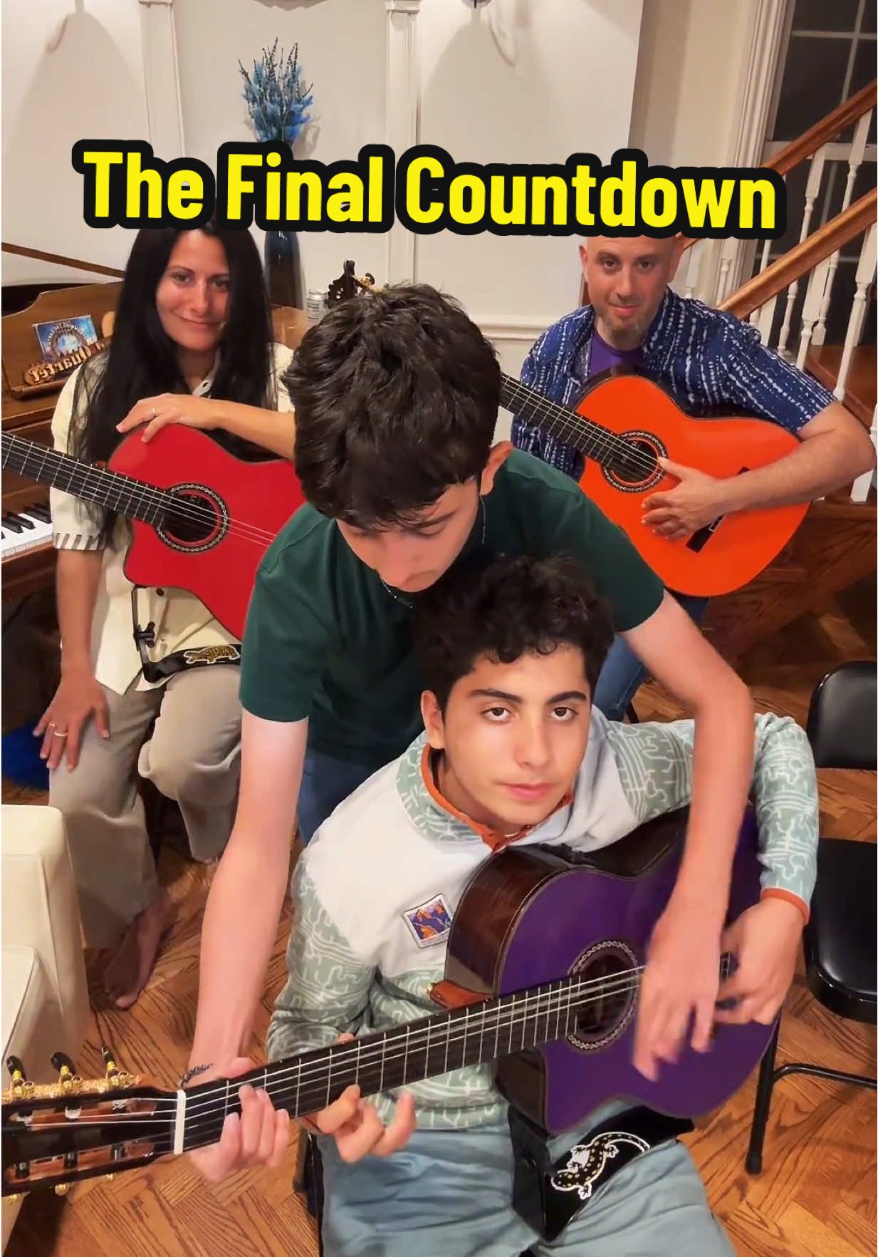 4 Hands 1 Guitar The Final Countdown #tiktoklive #livehighlights #guitar