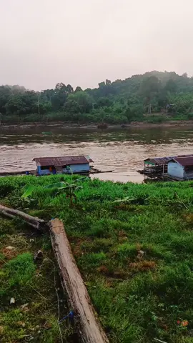Debit air sungai Mahakam semakin surut di pagi hari Minggu tanggal 3 Agustus 2025 