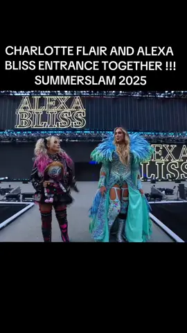 Charlotte Flair and Alexa Bliss entrance Together !!! SummerSlam 2025  #WWE #SummerSlam #romanreigns #alexabliss #charlotteflair #wrestlingtok #wrestlingtiktok #foryouwwe #wweentrance 