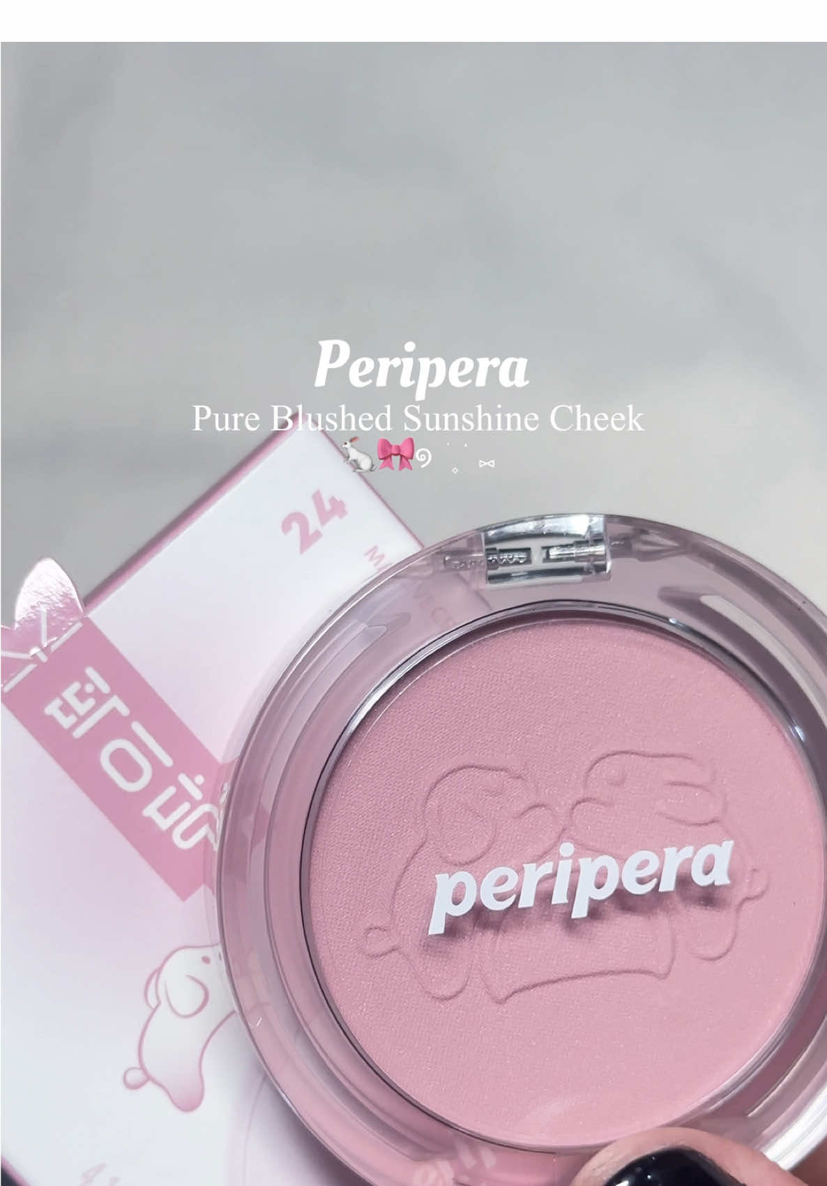 dth lắm ák 🐰💗 #peripera #pureblushedsunshinecheek #blush #makeup #kbeauty #rabbit #cute #fyp 