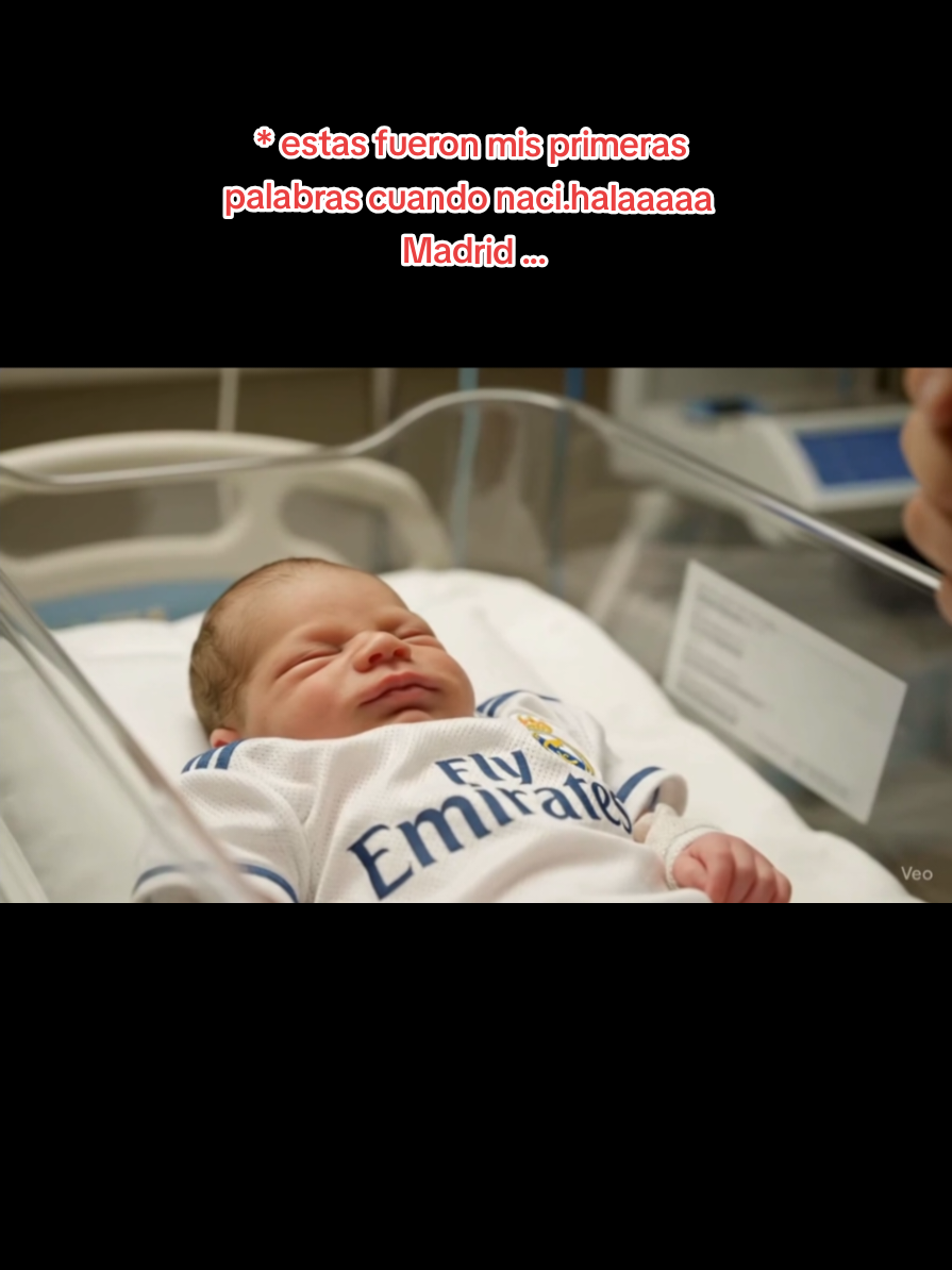 * estas fueron mis primeras palabras cuando naci.halaaaaa Madrid ...