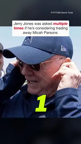 Jerry Jones was asked 4 times if he’s considering trading Micah Parsons #nfl #football #cowboys 