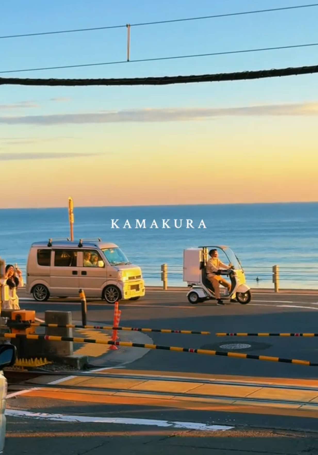 Kamakura, Japan 🇯🇵 📍Kamakurakōkōmae Station 1-chōme-1 Koshigoe, Kamakura, Kanagawa 248-0033, Japan #Kamakura #Japan #Travel #Anime #Fyp #Sea