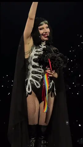 her smile when shouting him out❤️#mayhemball #kiaforum #mayhemballtour #ladygaga #michaelpolansky #vanishintoyou @ladygaga 