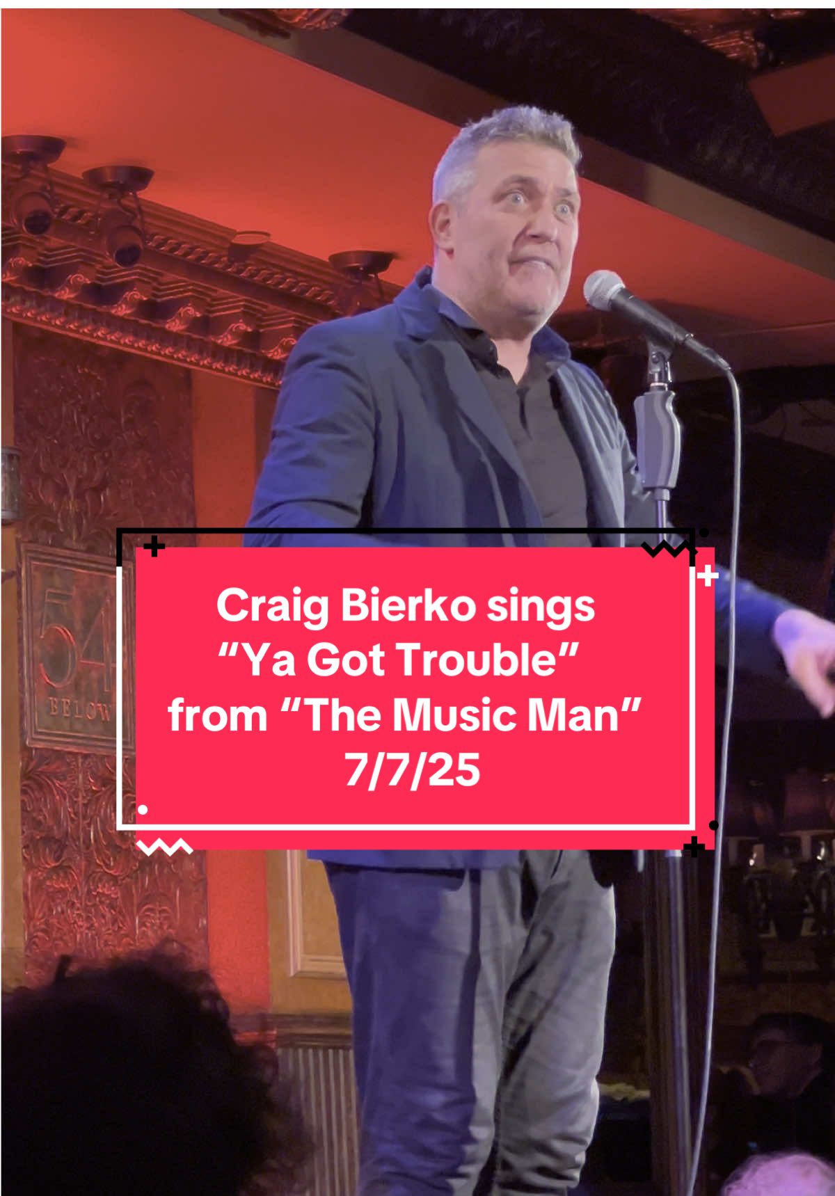 From #54Below on July 7th, 2025. Craig Bierko performs 