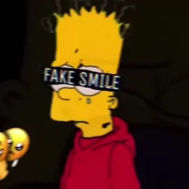 FAKE smile..😖 #2018 #edit #fyp #sadbartsimpson #emo #sad #funny #viral 