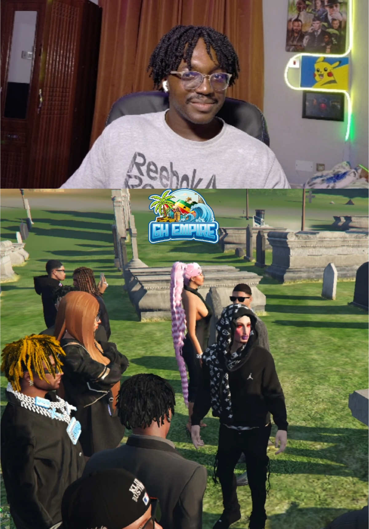 We did a memorial service for daddy lumba on Gh empire gta rp server. #gtarp #fyp #gaming 