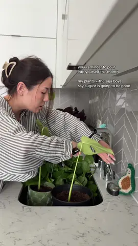 channeling kpop demon hunters energy 😌 a gentle reminder: your plants aren’t the only ones that need watering~  Pour into yourself with joy, rest, music.. things that make you feel like the main character you are  #weeklyreset 